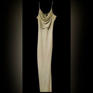 Elegant Cream Evening Gown